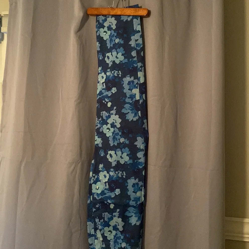 J Crew blue floral pant